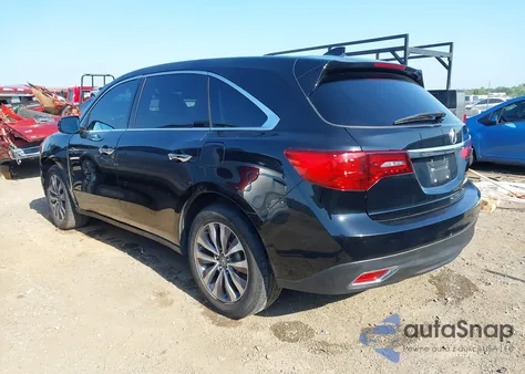 2016 Acura Mdx Technology Acurawatch Plus Packages/Technology Package from USA, damaged, VIN 5FRYD4H4XGB042062